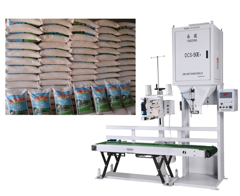 Skala-Maschinen-halb automatisches Körnchen-Füllmaschine PET QEMS 0.4MPa verpackendes