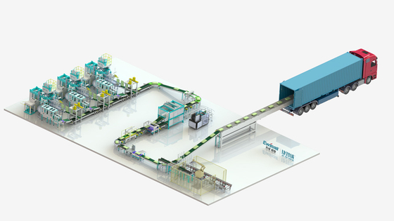 Palettierungskarton automatisierte Pack-Bänder Servomotor-ODM