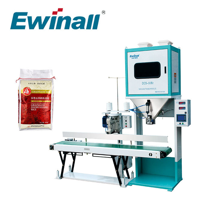 5 - Reis-Verpackungsmaschine der Doppelten Skala-25kg für Reismühle des Weizen-indischen Sesams DCS-50B2